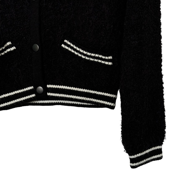 Mango Black and White Textured Jacket - Picture 6 of 13